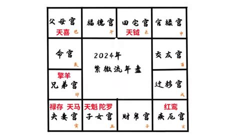 2024 八字運勢|震豐八字：紫微斗數2024流年命盤詳解